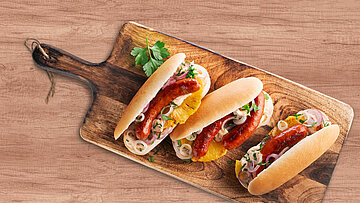 Studis Hotdogs mit Pfiff und Ananas Suttero - Studis Hotdogs mit Pfiff und Ananas